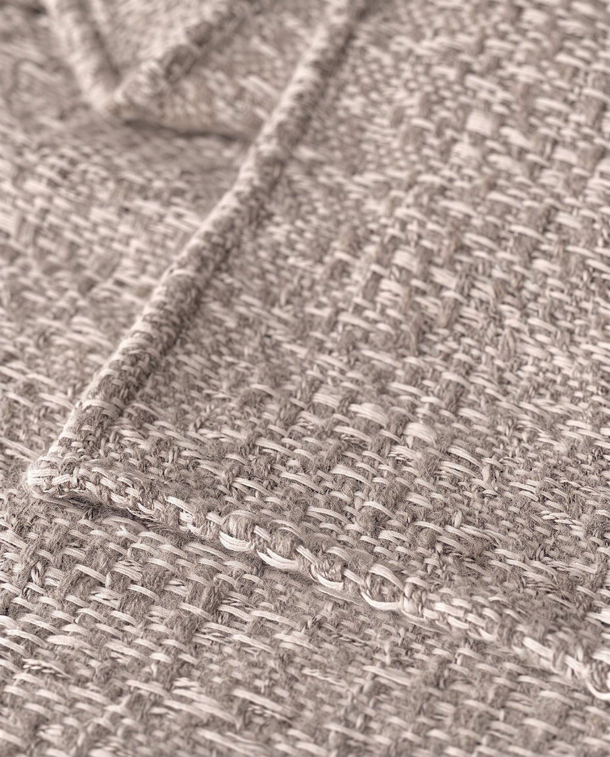 Fawn Alpaca Wool Blend Knit Throw in Fawn