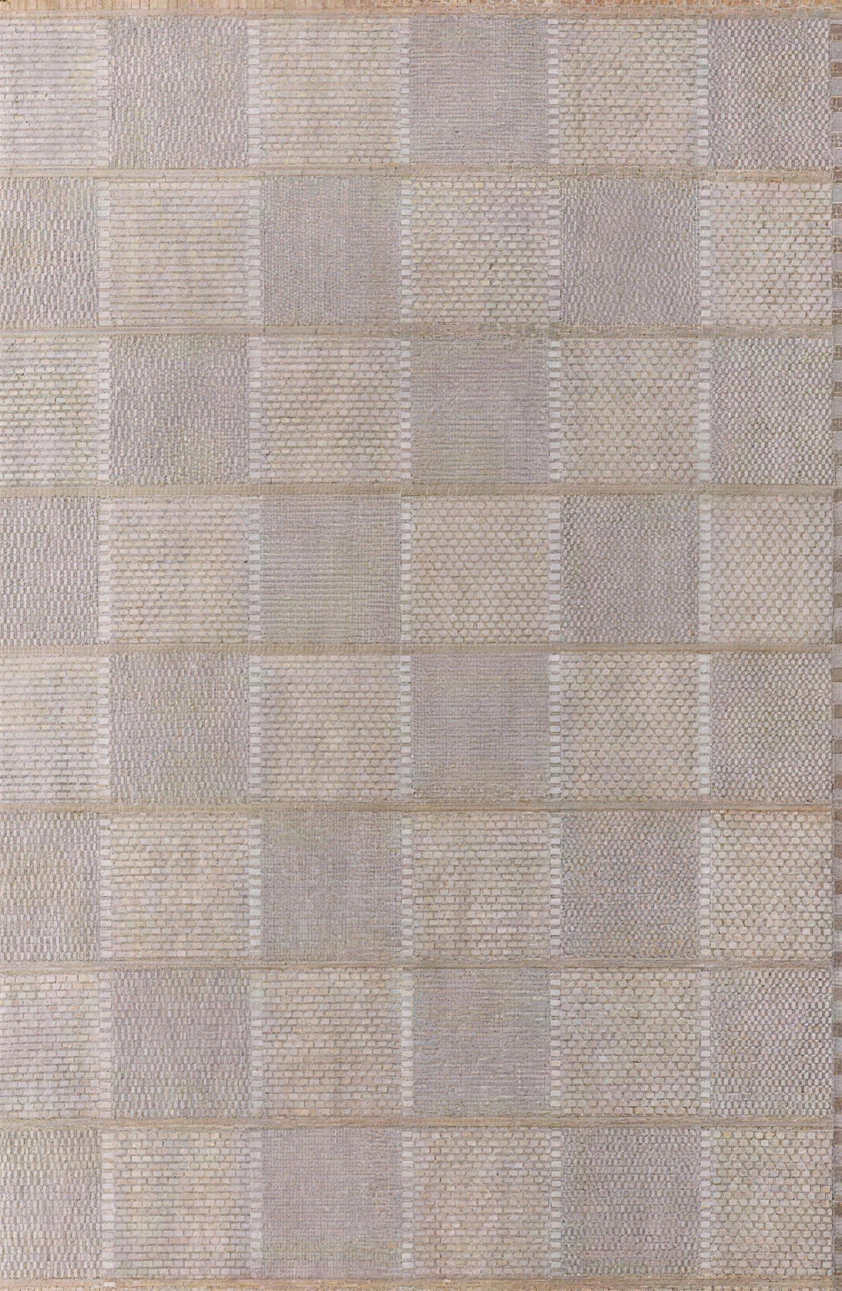 Patterned Flatweave Rug in Acorn Taupe