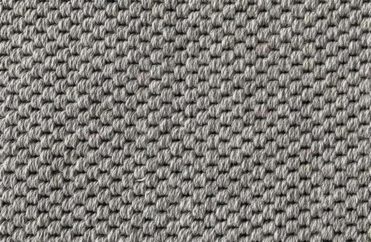 Wool and Jute Woven Rug in Misty Grey