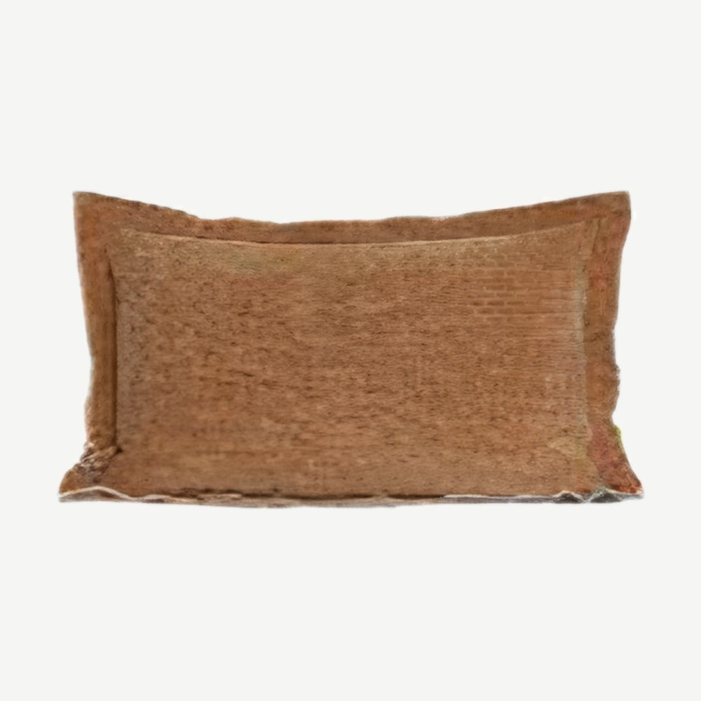 Orange Chenille Jacquard Lumbar Cushion Covers