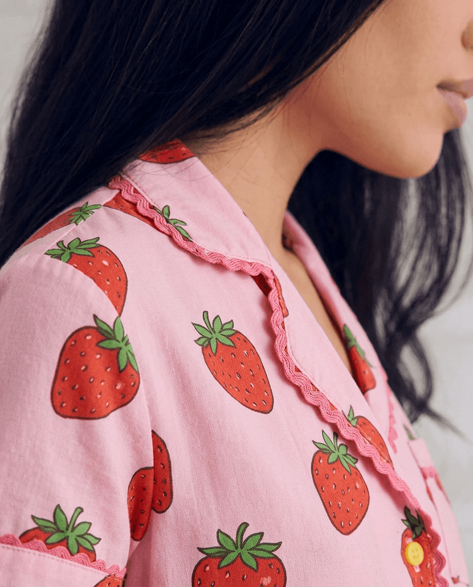 Sweet Strawberry Short Pyjama Set — Women's
