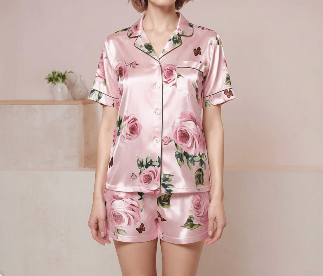 Luxury Roses Short Pyjama Set — Women's