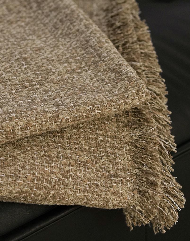 Toffee Textured Throw Blanket in Toffee