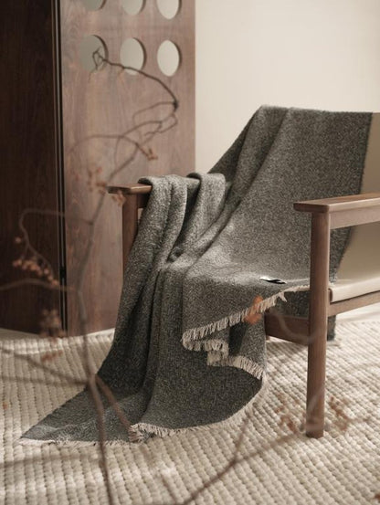 Alpaca Wool Blend throw, styled at home