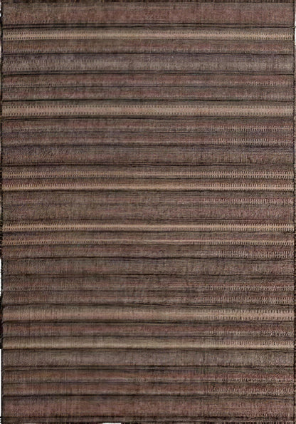 Patterned Flatweave Rug in Cinnamon