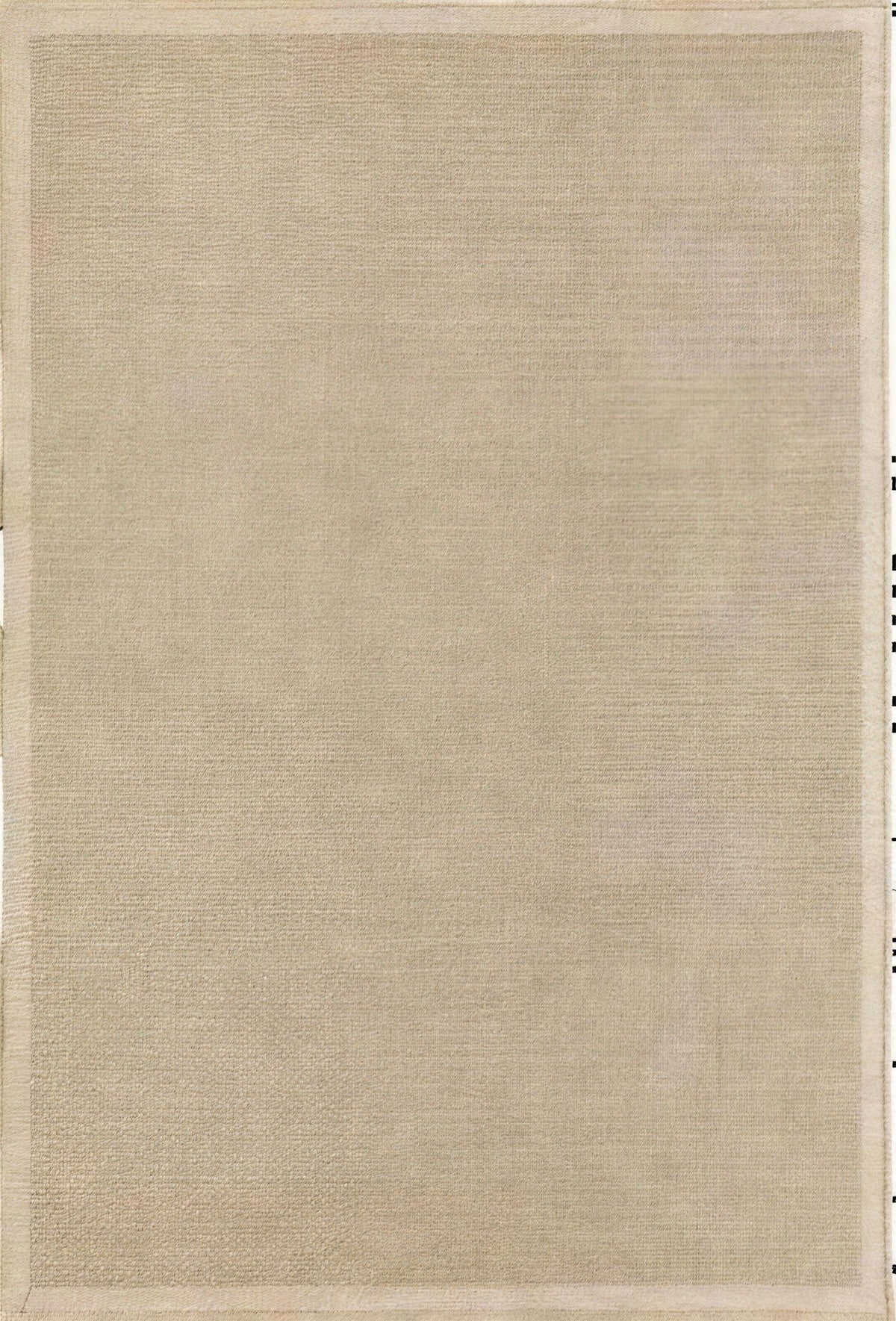 Flatweave Border Rug in Light Khaki