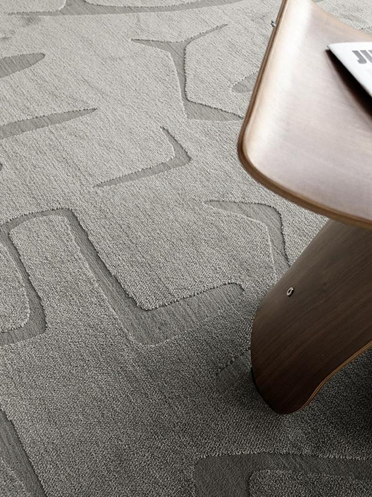 Snow Land Woven rug, styled at home