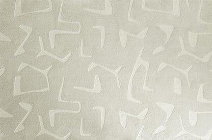Snow Land Woven Rug in White