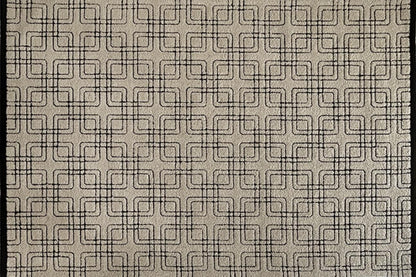 Camel Lattice Woven Rug in Camel