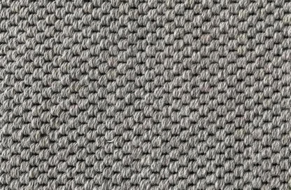 Wool and Jute Woven Rug in Misty Grey