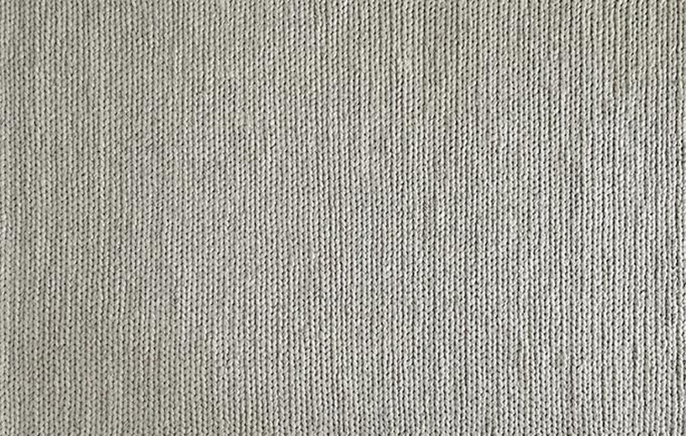 Chunky Hand-Woven Wool Rug in Light Grey