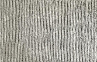 Chunky Hand-Woven Wool Rug in Light Grey