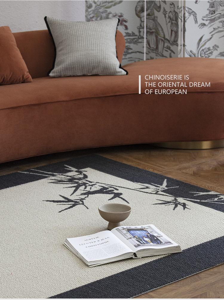 Bamboo Shadow Wool Blend rug, styled at home