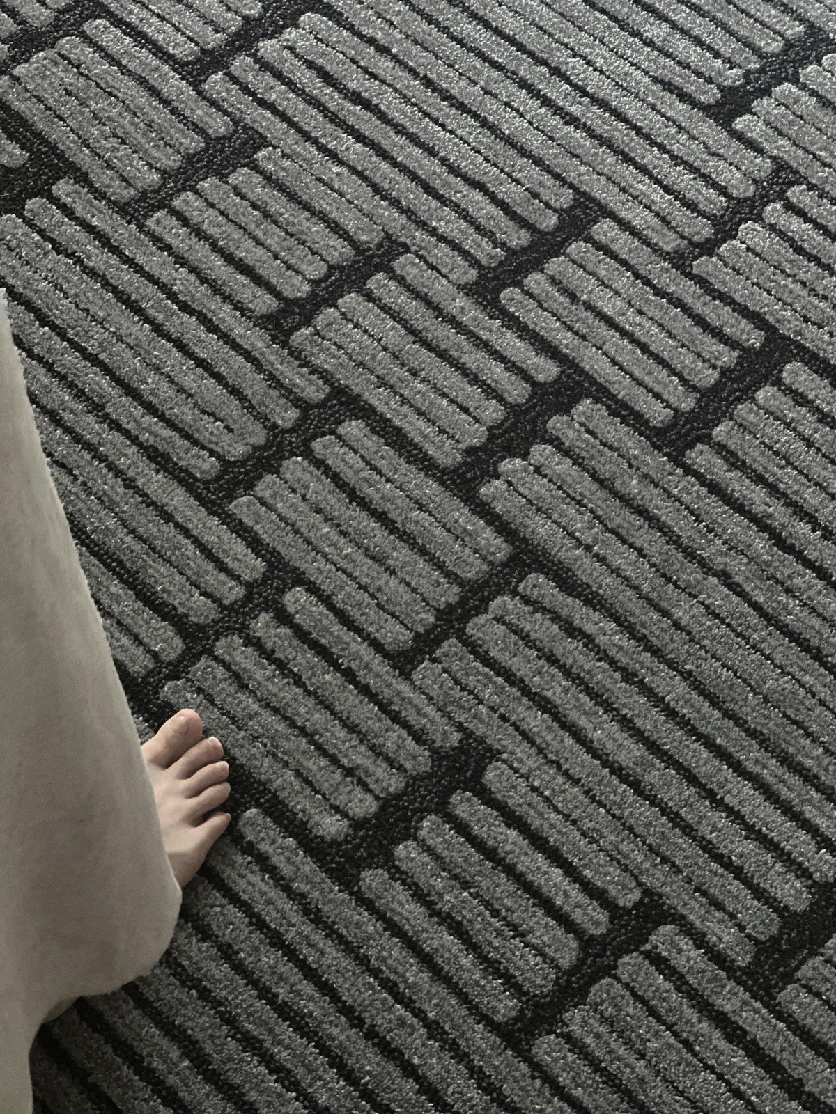 Shadow Overlap Tufted rug, styled at home
