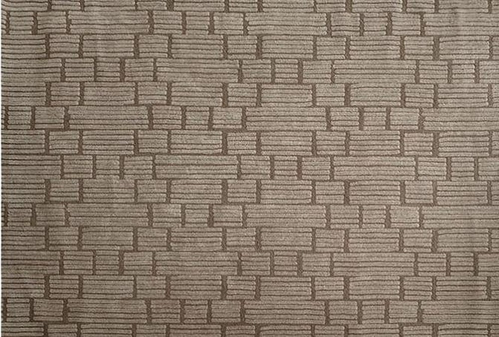 Shadow Overlap Tufted Rug in Camel