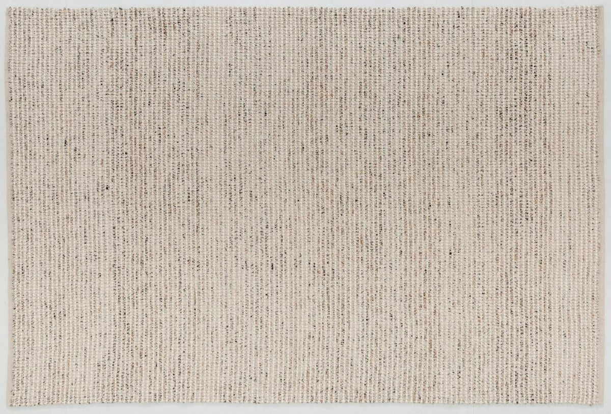 Textured Hand-Woven Rug in Tea Beige