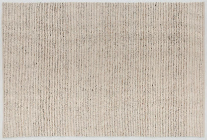 Textured Hand-Woven Rug in Tea Beige