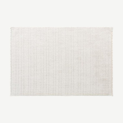 Morning Mist Woven Rug in Milk White