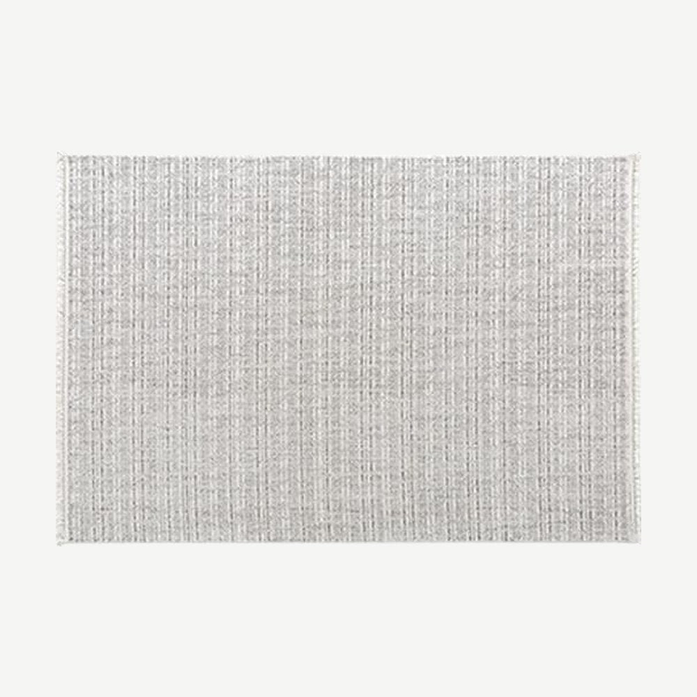 Morning Mist Woven Rug in Light Grey