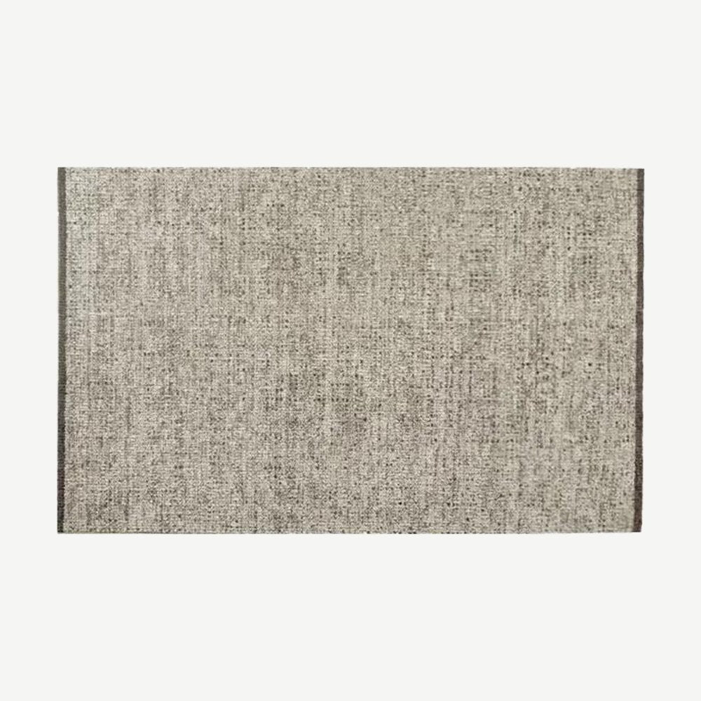 Light Coffee Bordered Rug in Light Coffee