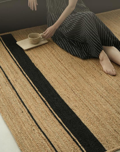 Hand-Woven Jute rug, styled at home