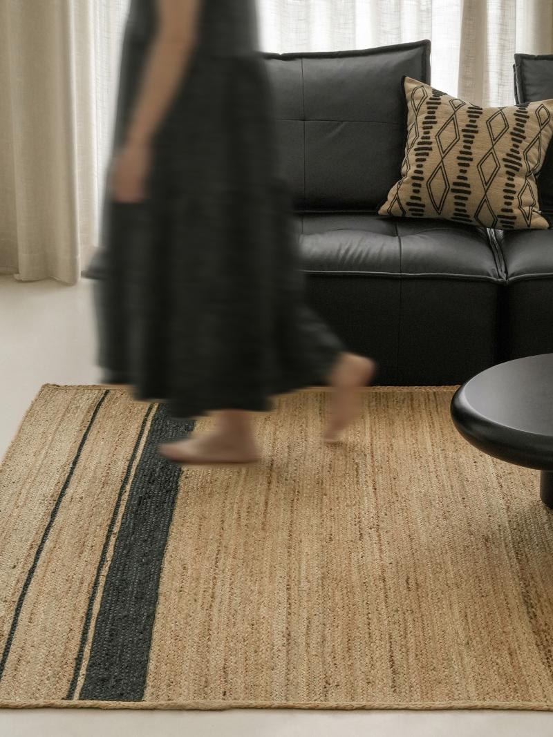 Hand-Woven Jute rug, styled at home