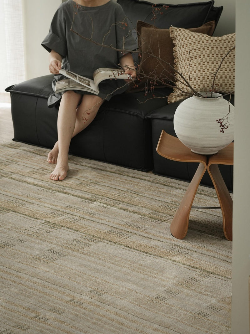 Anatolian-Style Woven rug, styled at home