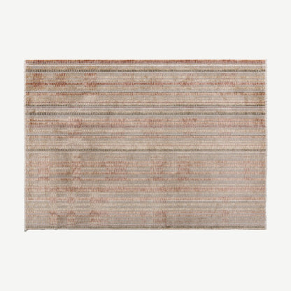 Anatolian-Style Woven Rug in Russet Brown