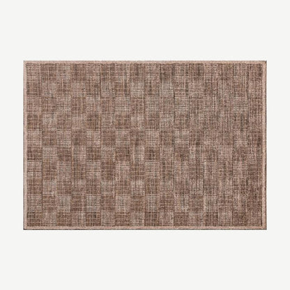 Vintage-Look Woven Rug in Terracotta Weave