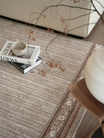 Vintage-Look Woven rug, styled at home
