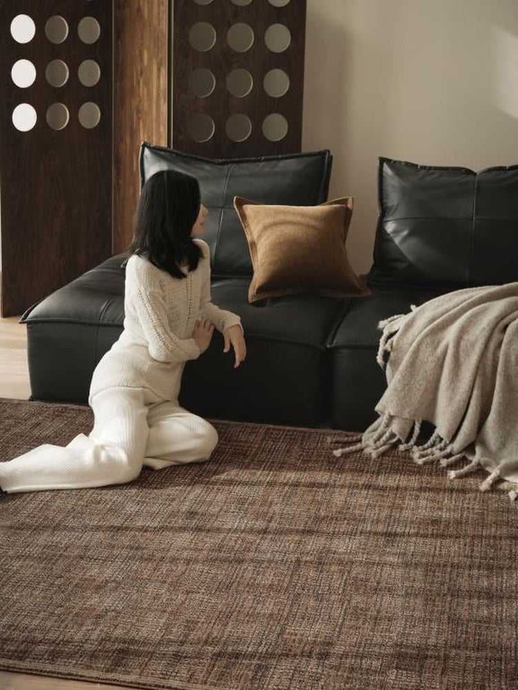 Vintage-Look Woven rug, styled at home
