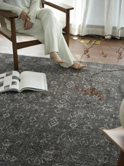 Vintage-Look Woven rug, styled at home