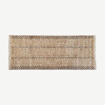 Woven Hallway Runner Rug in Sand Fleck