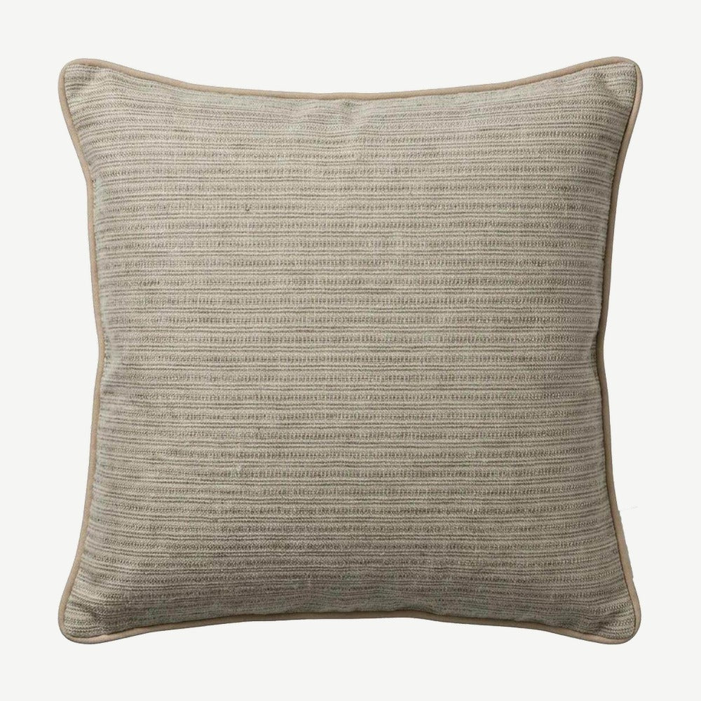 Taupe jacquard cushion cover, 50 x 50 cm