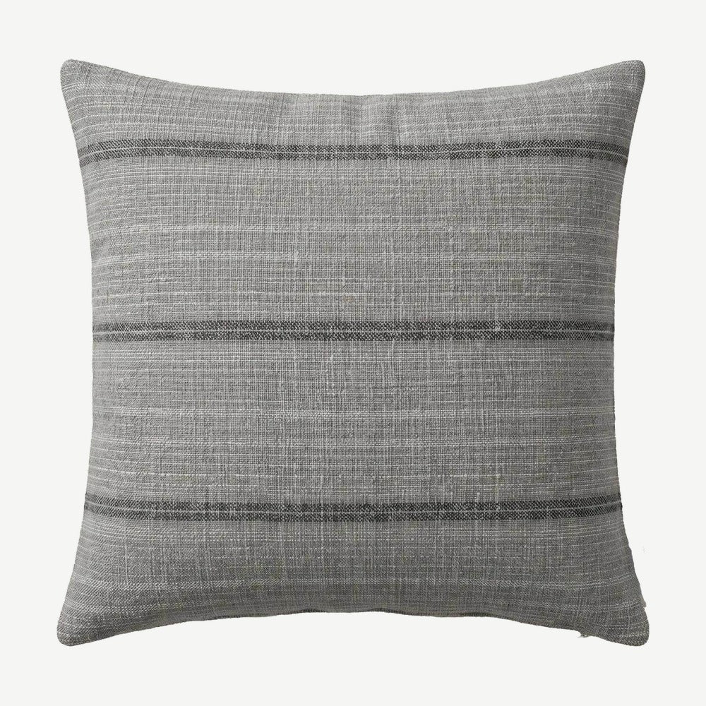 Grey Stripe jacquard cushion cover, 50 x 50 cm