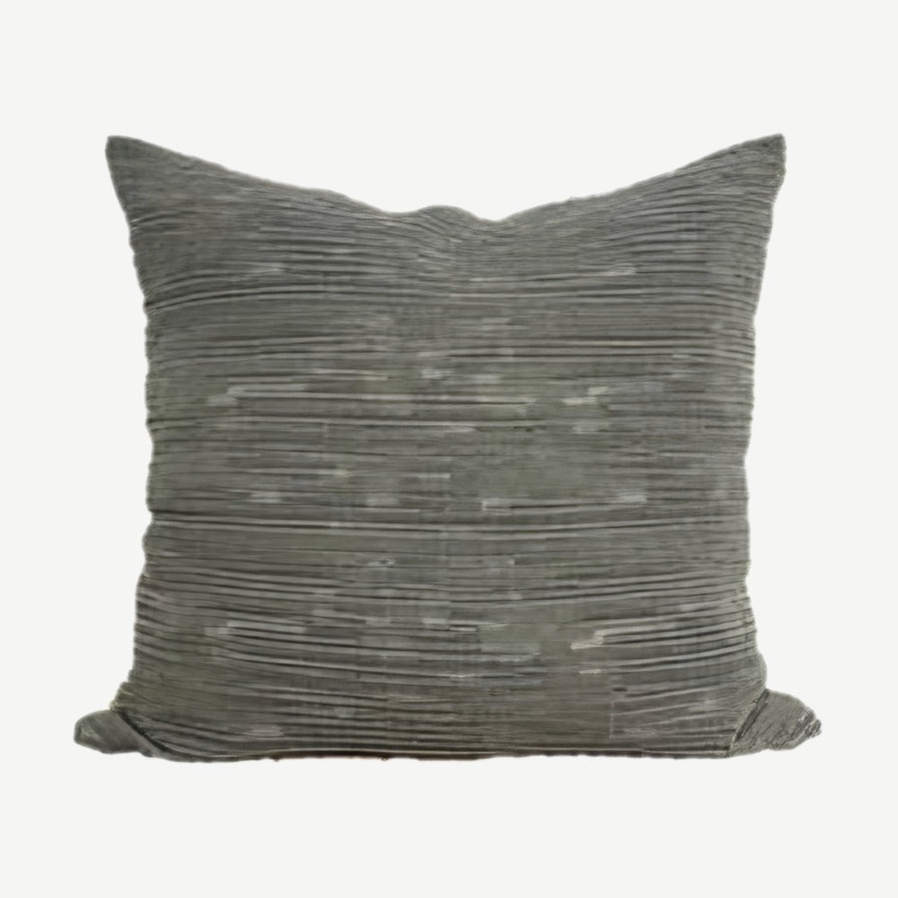 Sage Flecked Jacquard Cotton Linen Cushion Covers