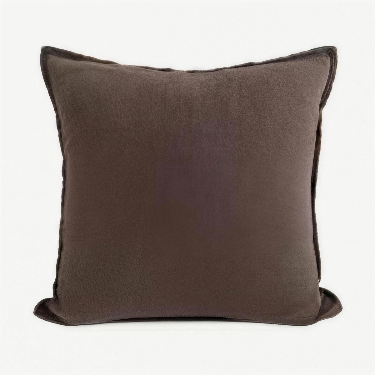 Enzyme-Washed Linen Cotton Cushion Covers in Black