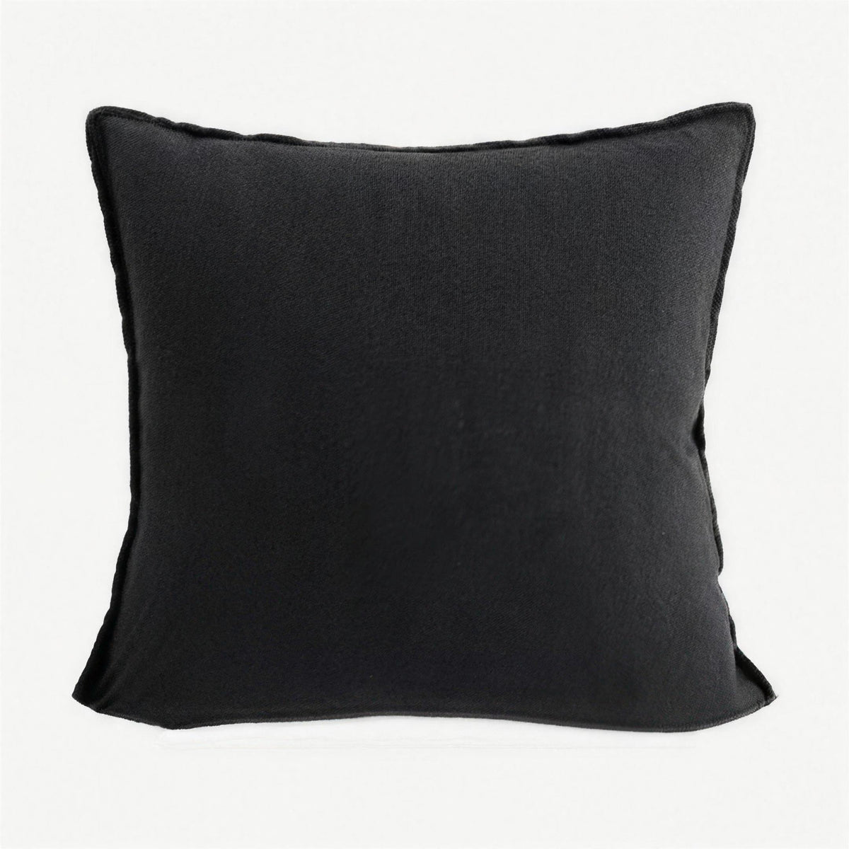 Enzyme-Washed Linen Cotton Cushion Covers in Coffee