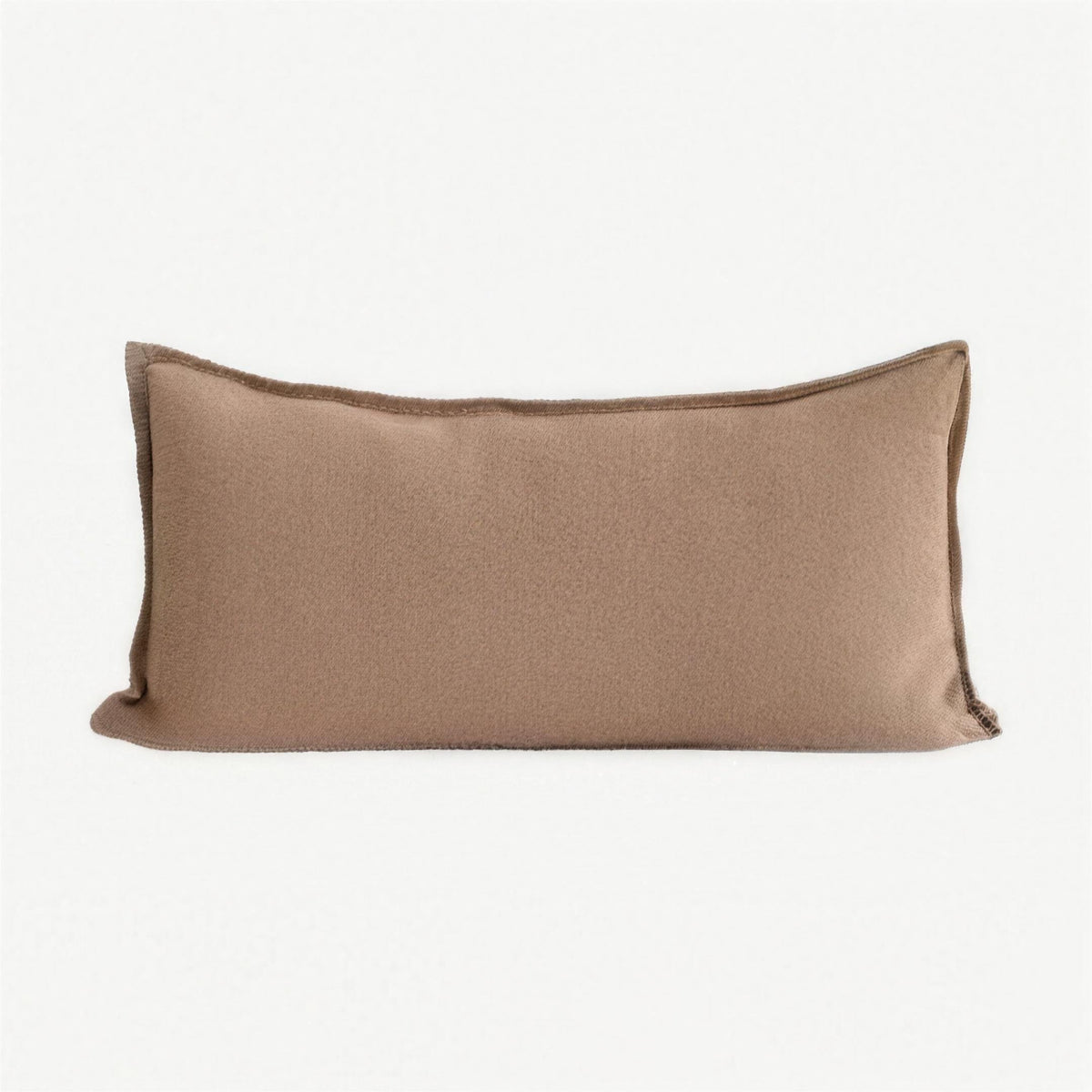 Enzyme-Washed Linen Cotton Cushion Covers in Reddish Orange
