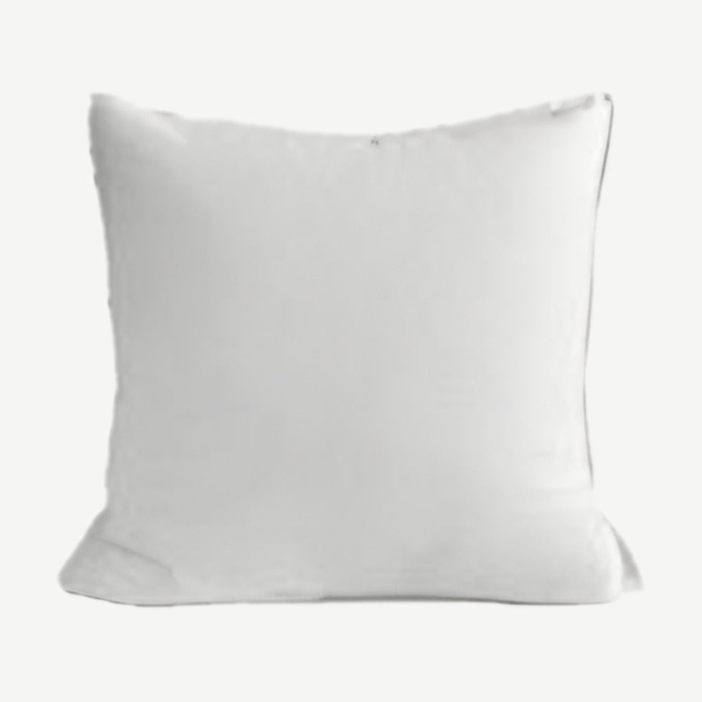 Enzyme-Washed Linen Cotton Cushion Covers in White