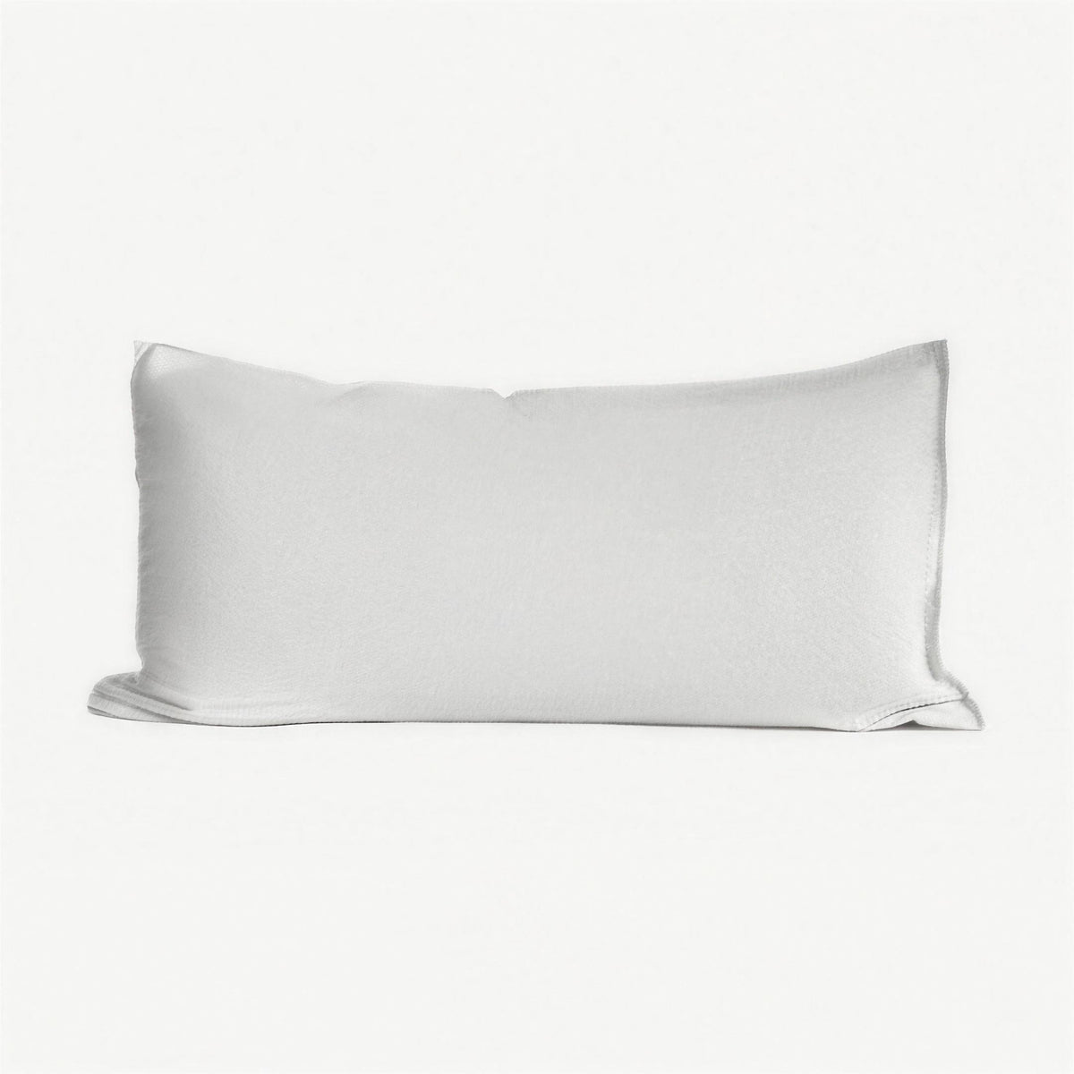 Enzyme-Washed Linen Cotton Cushion Covers in White