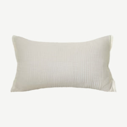 Ivory Jacquard Tassel Cotton Linen Cushion Covers