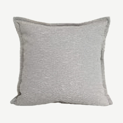 Flecked Jacquard Cotton Cushion Covers in Silver Grey