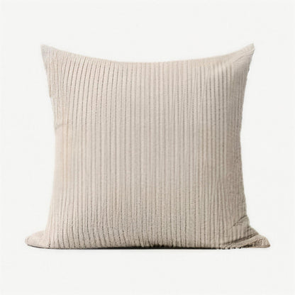 Pinstripe Jacquard Cotton Cushion Covers in Cream