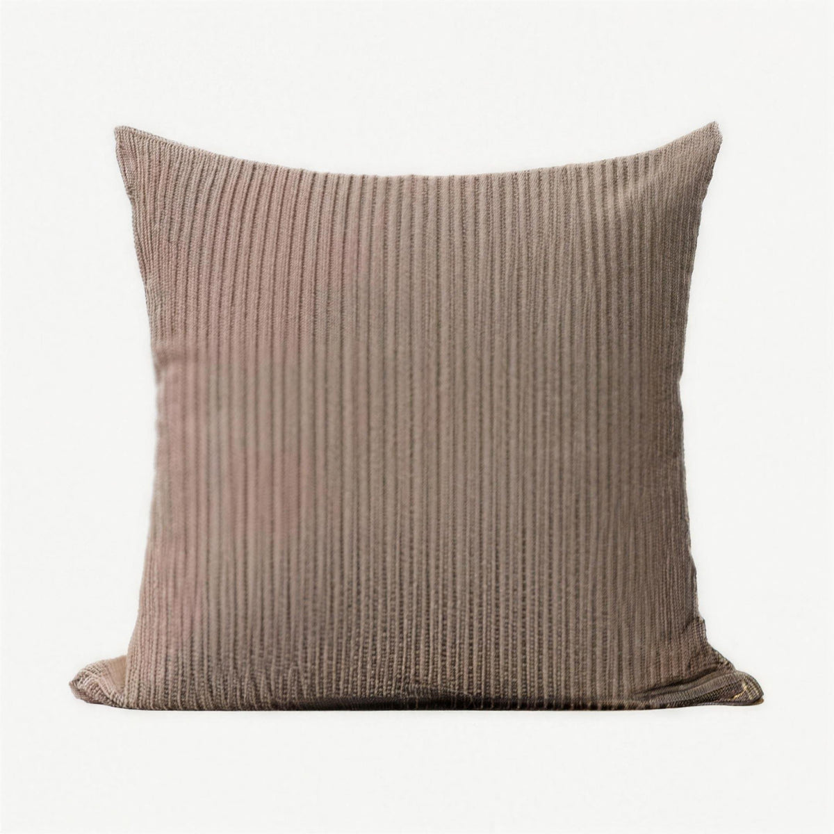 Pinstripe Jacquard Cotton Cushion Covers in Mauve