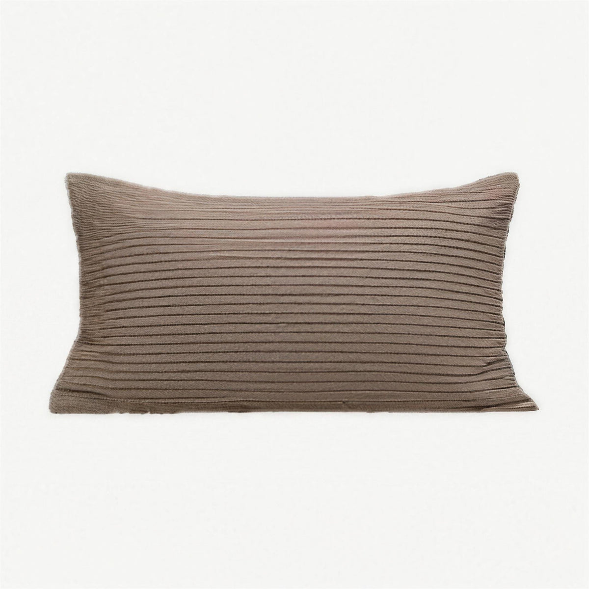 Pinstripe Jacquard Cotton Cushion Covers in Mauve