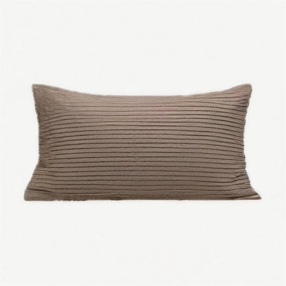 Pinstripe Jacquard Cotton Cushion Covers in Mauve