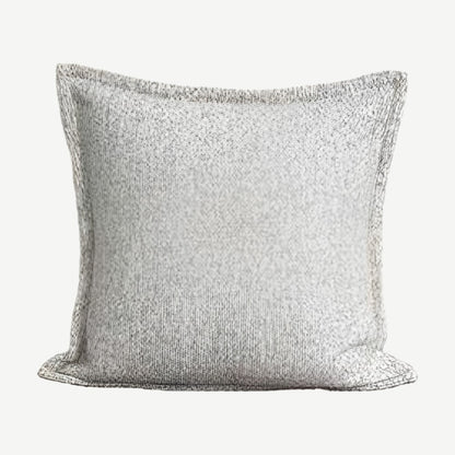 Grey Flanged Jacquard Cushion Covers