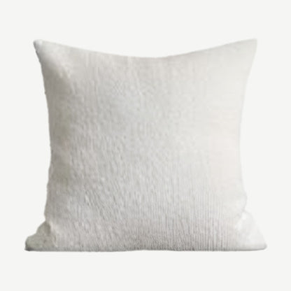 Ivory Jacquard Wool Cushion Covers