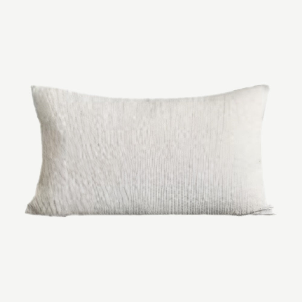 Ivory Jacquard Wool Cushion Covers